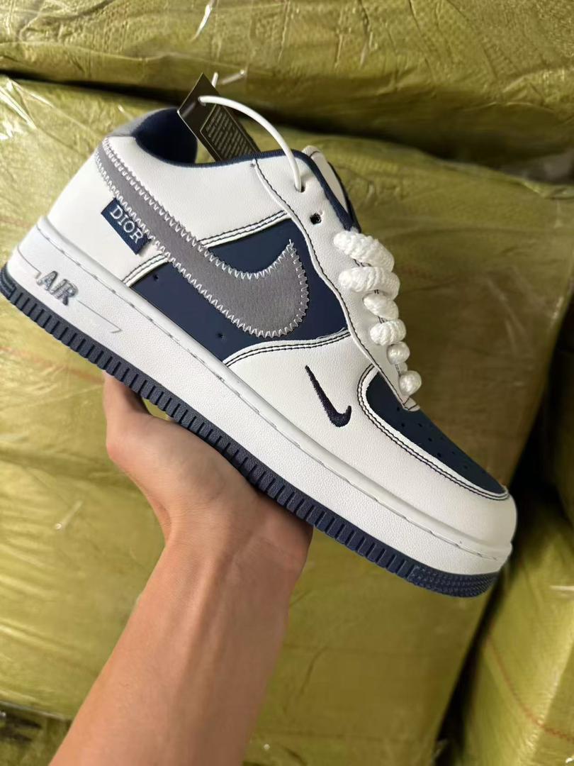 Nike Air Force 1 Low Custom Blue White (Dior Style) 
