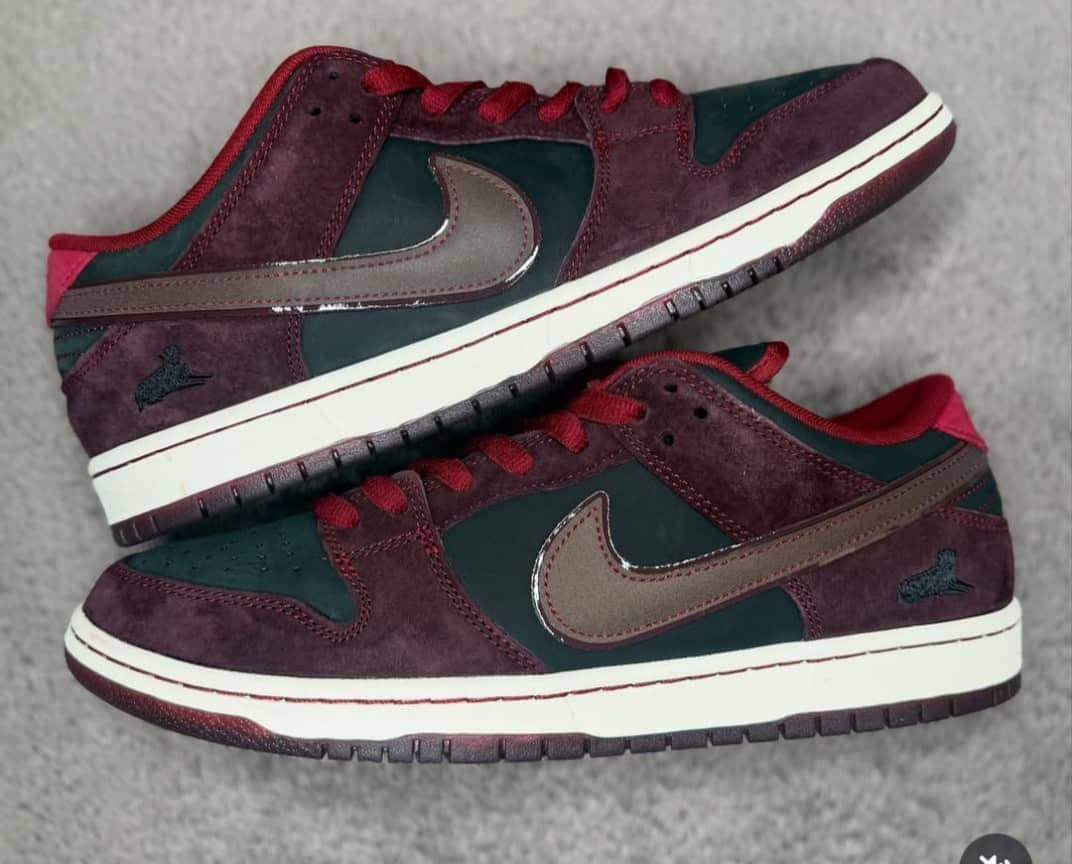 Image of Nike SB Dunk Low "City of Love" Burgundy Crush