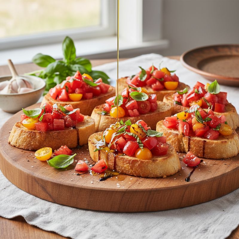 Classic Tomato Basil Bruschetta