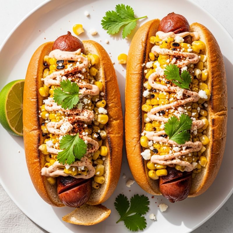 Elote-Style Wagyu Hot Dogs