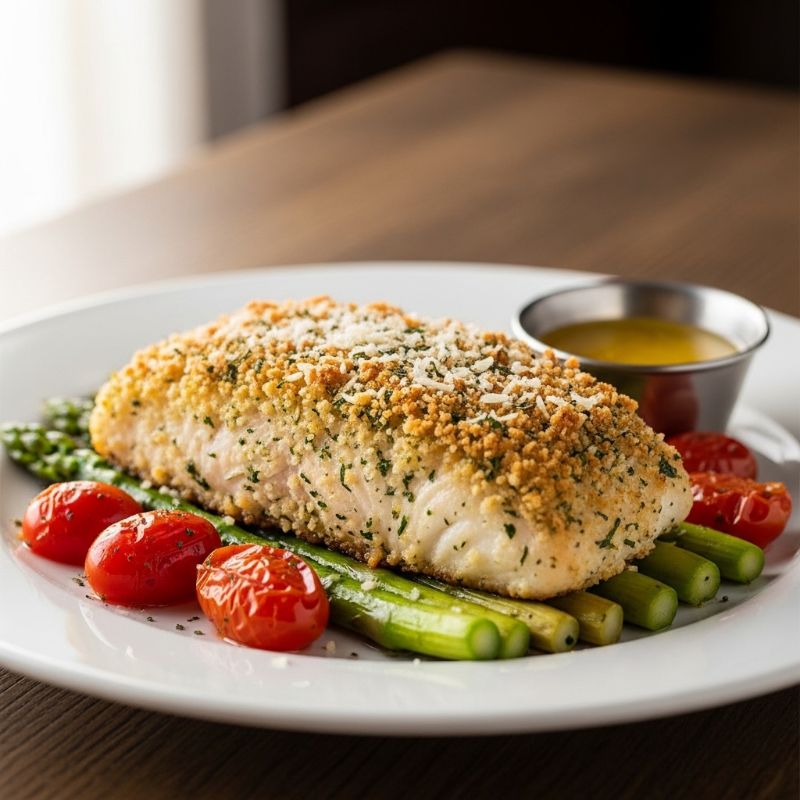 Parmesan Crusted Grouper