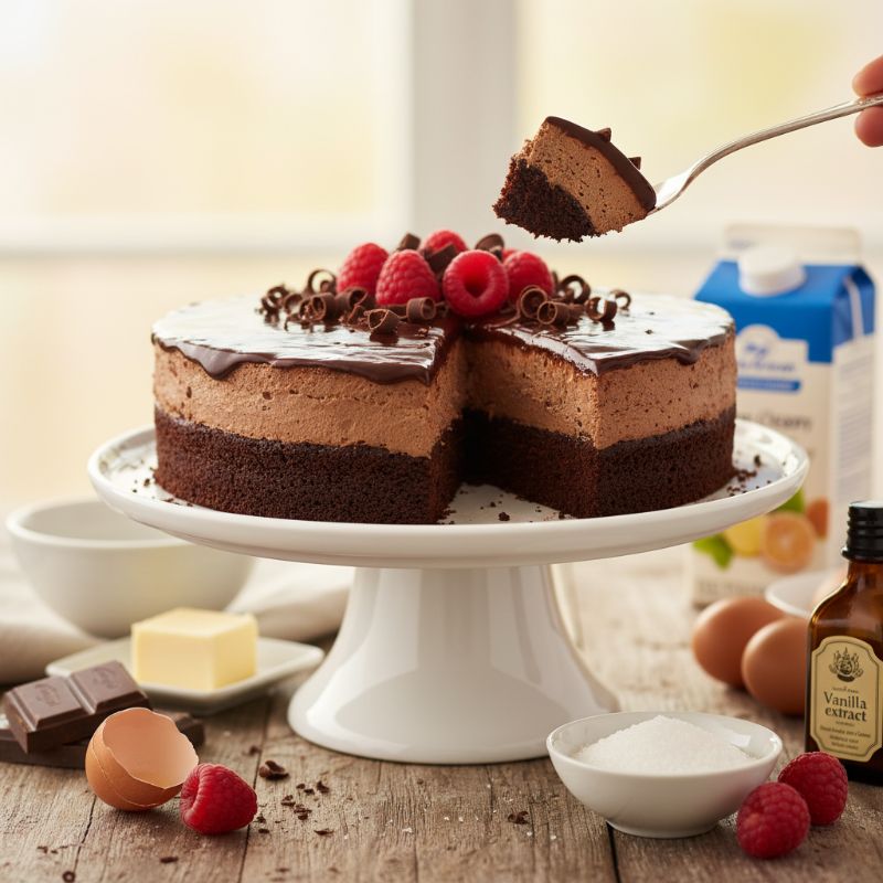 Rich Chocolate Mousse Torte