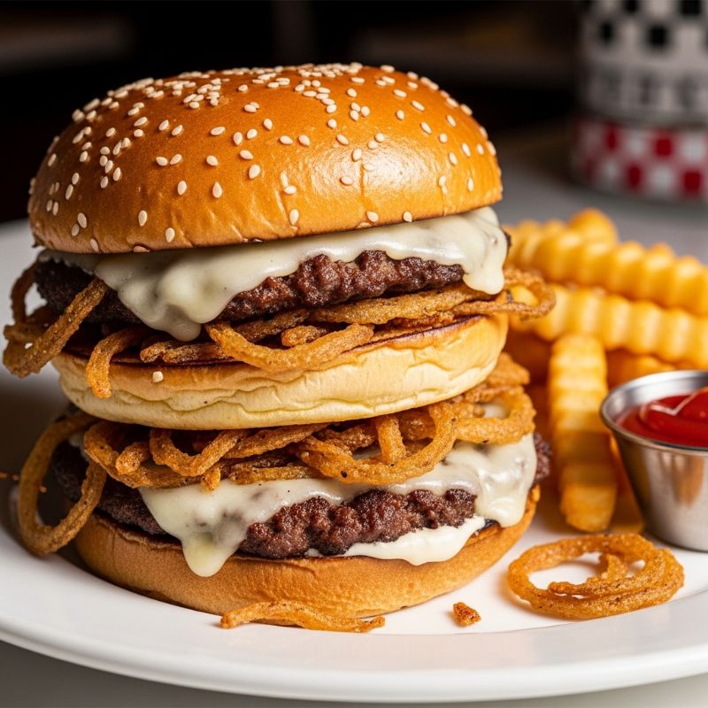 Oklahoma Fried Onion Smash Burgers