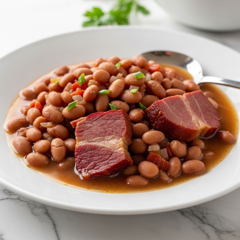 Grandma's Slow Cooker Pinto Beans and Ham