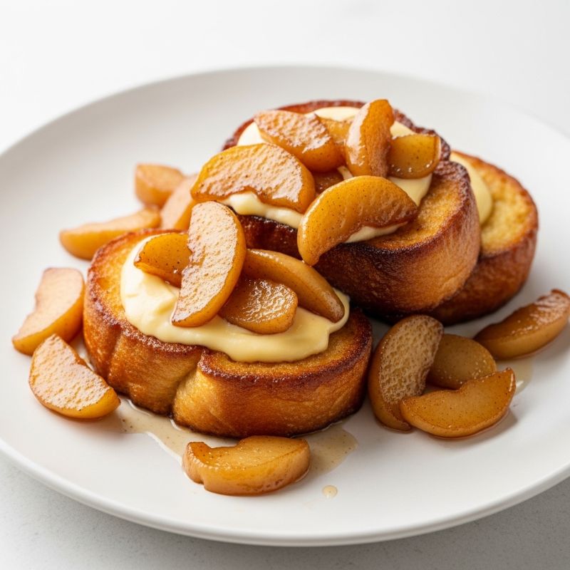French Pain Perdu with Caramelized Apples