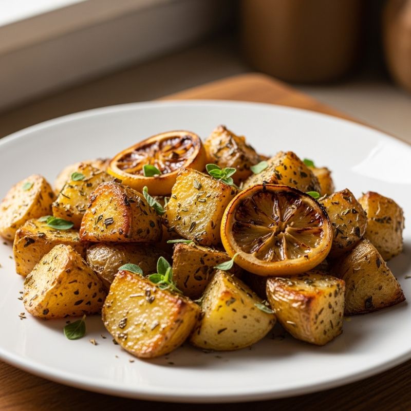 Greek Style Roasted Lemon Potatoes