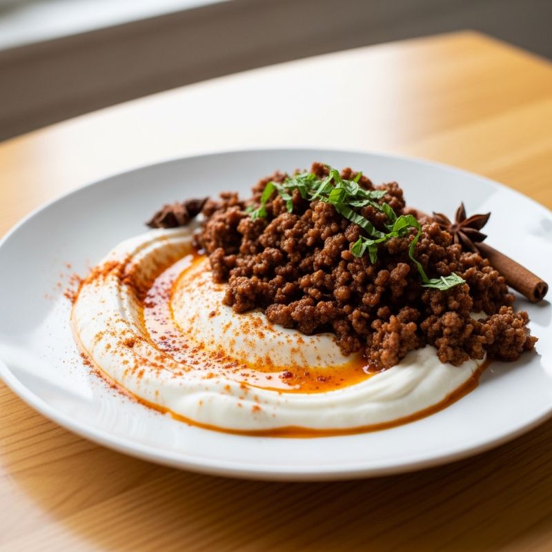 Smoky Lamb With Spiced Yogurt