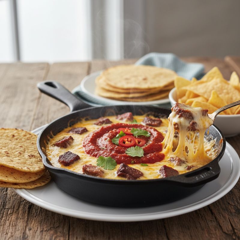 Smoked Brisket Queso Fundido