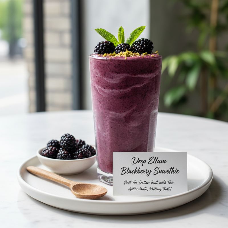 Deep Ellum Blackberry Smoothie