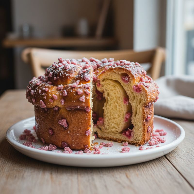Brioche aux Pralines (Pink Praline Brioche)