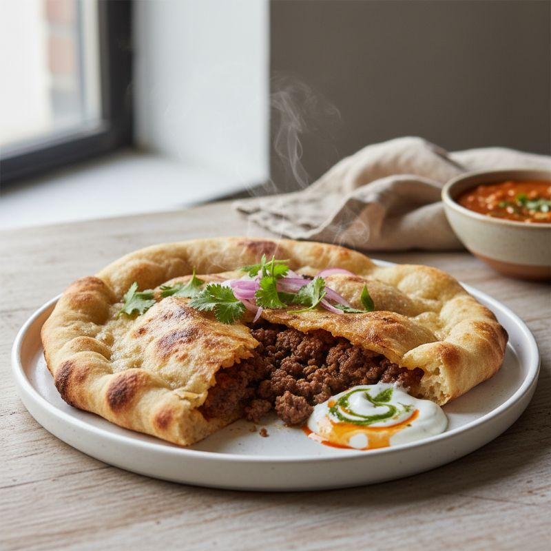 Halal Keema Sourdough Naan