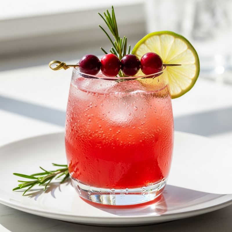 Sparkling Cranberry Ginger Fizz