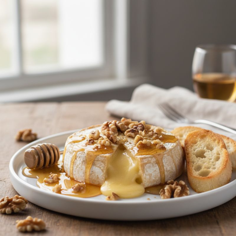 Baked Brie with Honey and Walnuts
