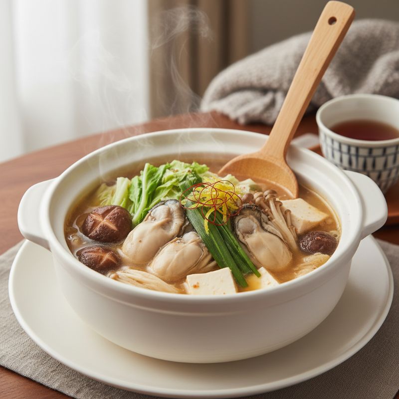 Japanese Oyster Nabe (Hot Pot)