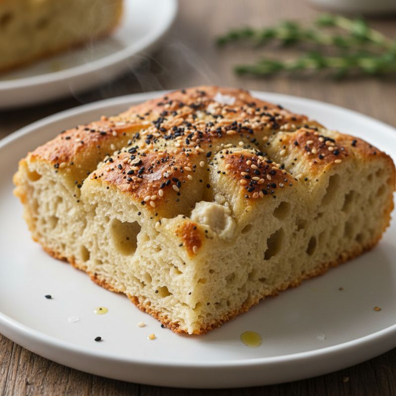 Miso-Everything Sourdough Focaccia