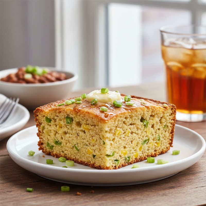 Scallion Ginger Cornbread