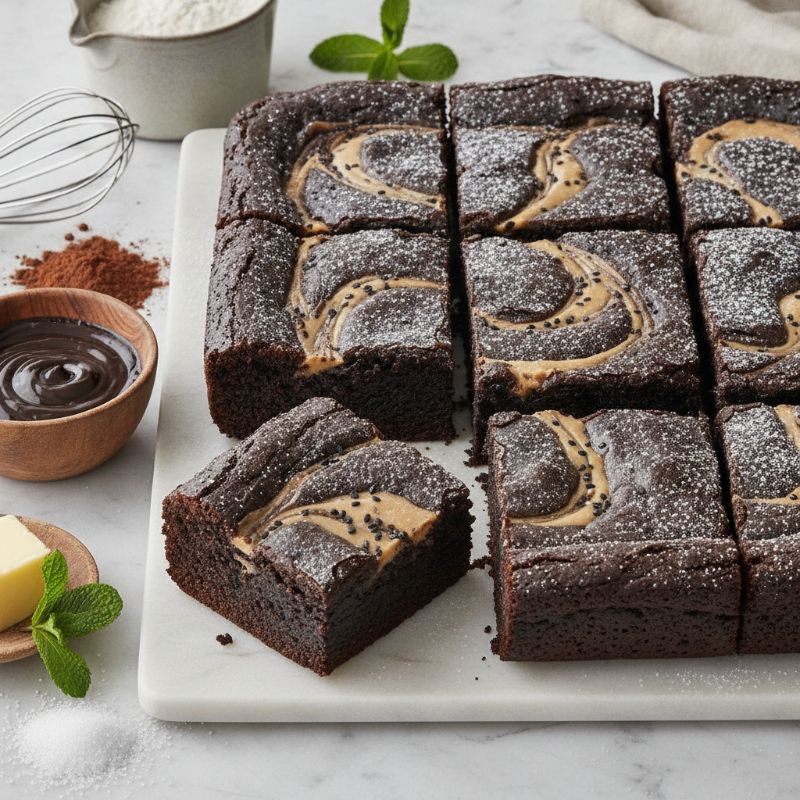 Black Sesame Tahini Brownies