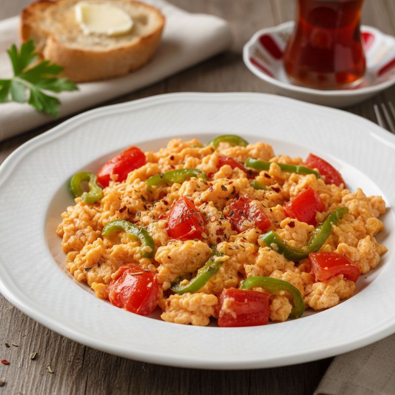 Halal Menemen: Turkish Scrambled Eggs