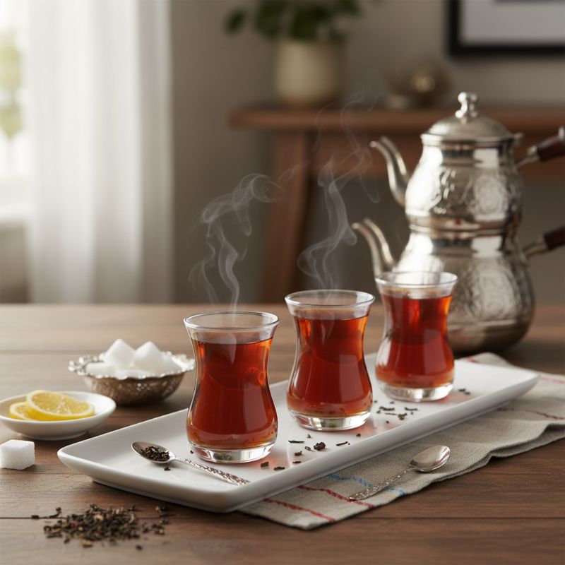 Authentic Turkish Tea (Çay)