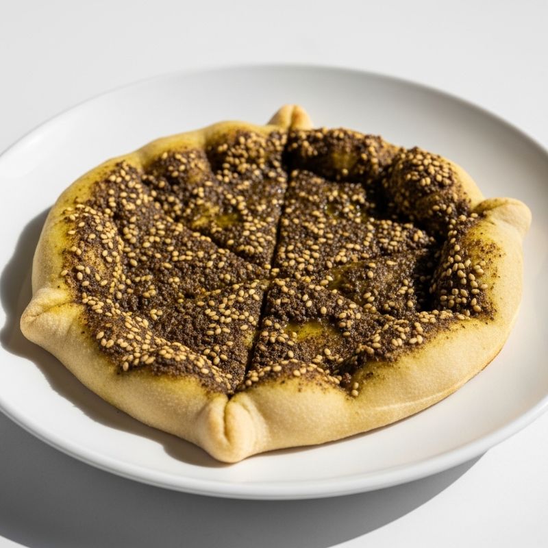 Za'atar Manakish: Lebanese Flatbread