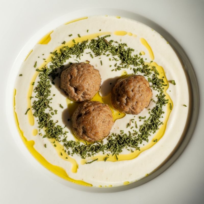 Halal Lebanese Kibbeh bil Laban (Meatball Yogurt Soup)