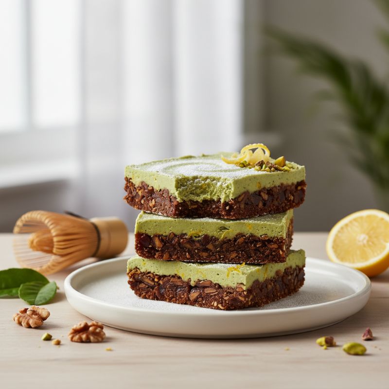 Matcha-Lemon Dream Bars (Vegan & Gluten-Free)