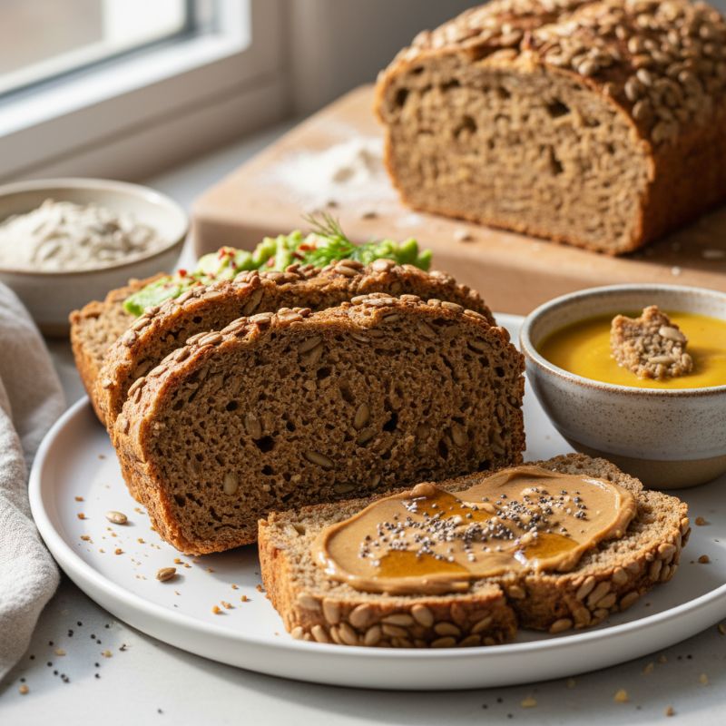 Vegan & Gluten-Free Buckwheat Seed Loaf