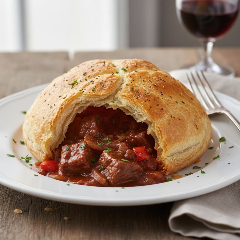 Beef Goulash en Croûte