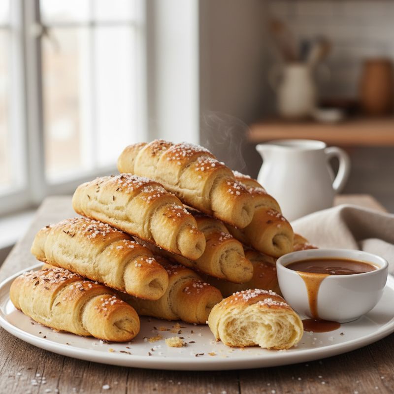 Savory Slané Rohliky (Salted Crescent Rolls)