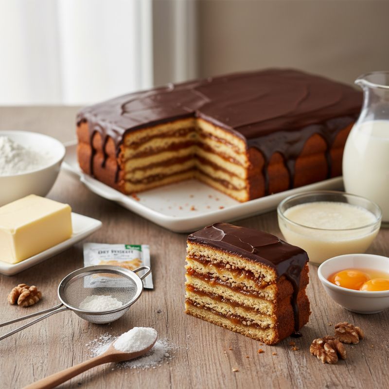 Gerbeaud Cake (Zserbó)