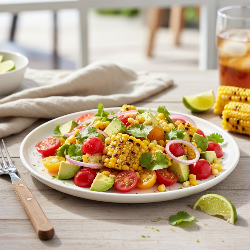 Grilled Corn and Tomato Summer Salad