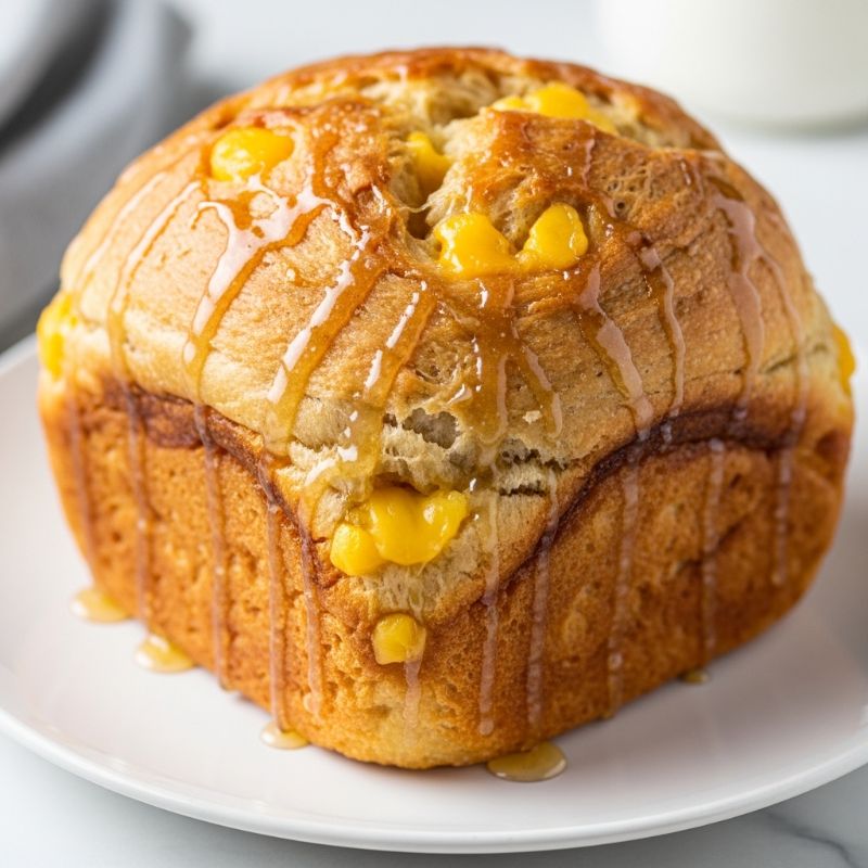 Honey-Glazed Iowa White Cheddar Beer Bread