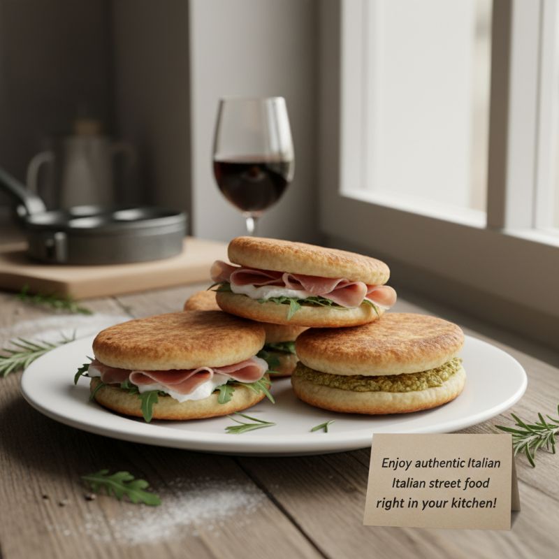 Homemade Crescentina Modenese (Tigelle)