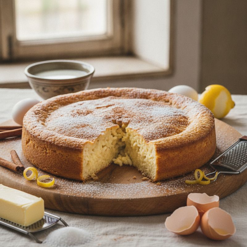 Torta degli Addobbi (Florentine Rice Cake)