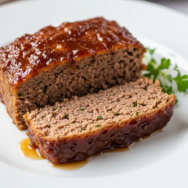 Classic American Meatloaf with Brown Sugar Glaze