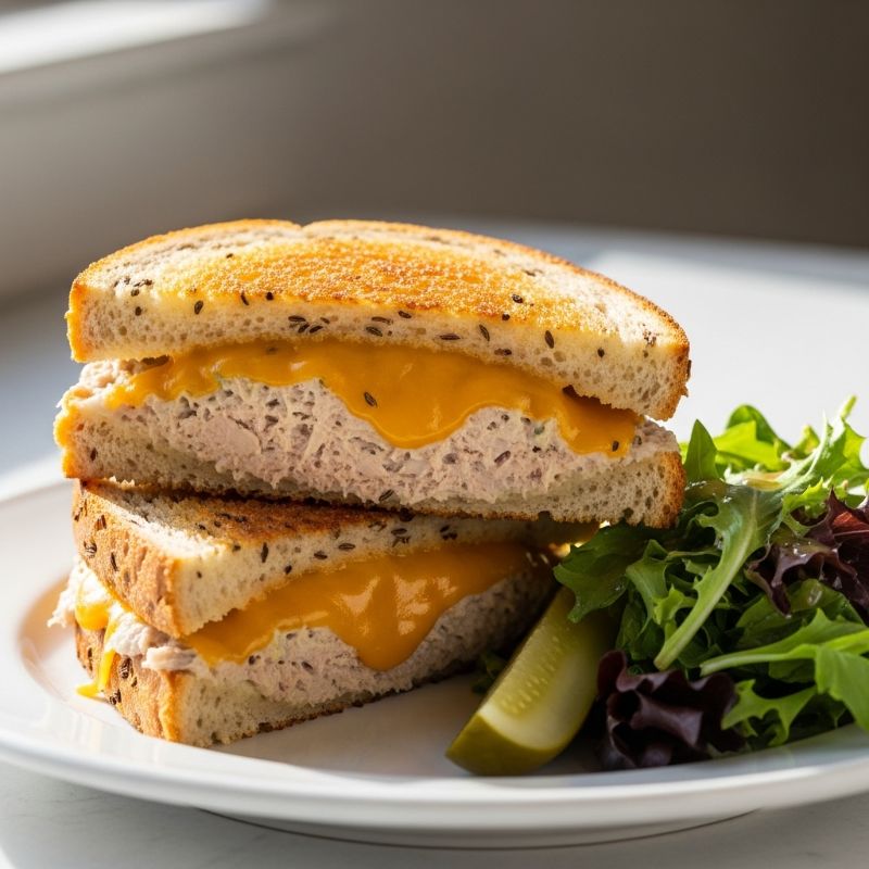 Classic Tuna Melt on Rye