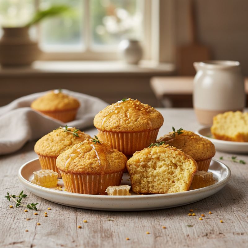 Dairy-Free Honey Cornbread Muffins