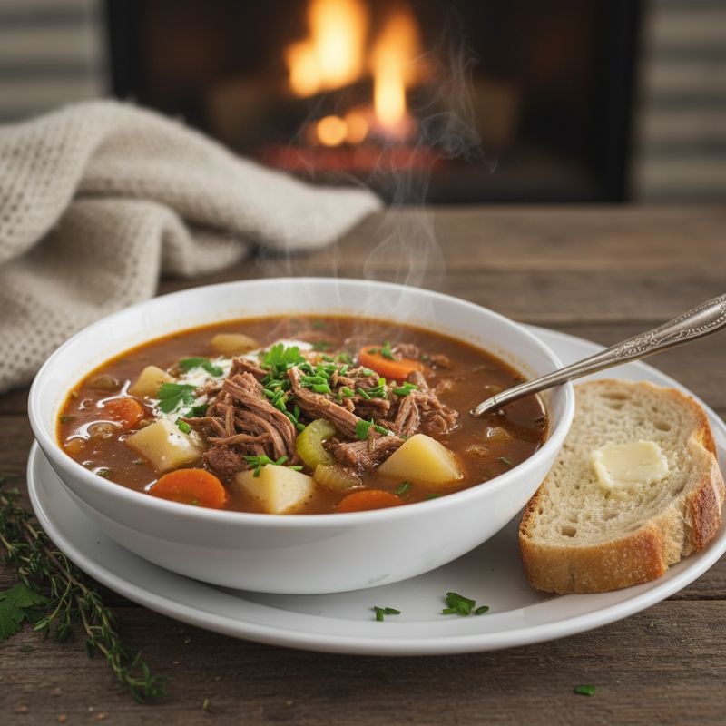 Slow-Cooker Steak & Potato Soup
