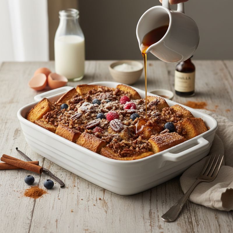 Overnight Praline French Toast Bake