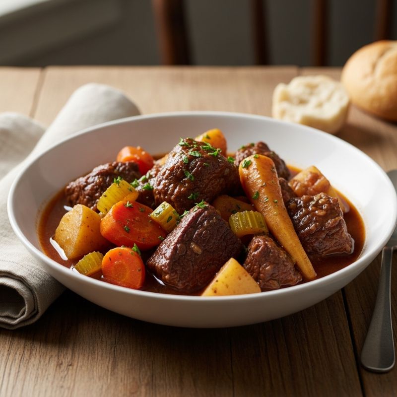 Hearty Beef Stew with Root Vegetables