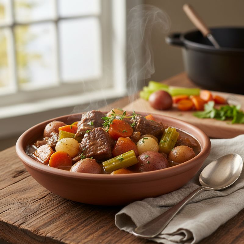 Hearty Beef Stew with Root Vegetables