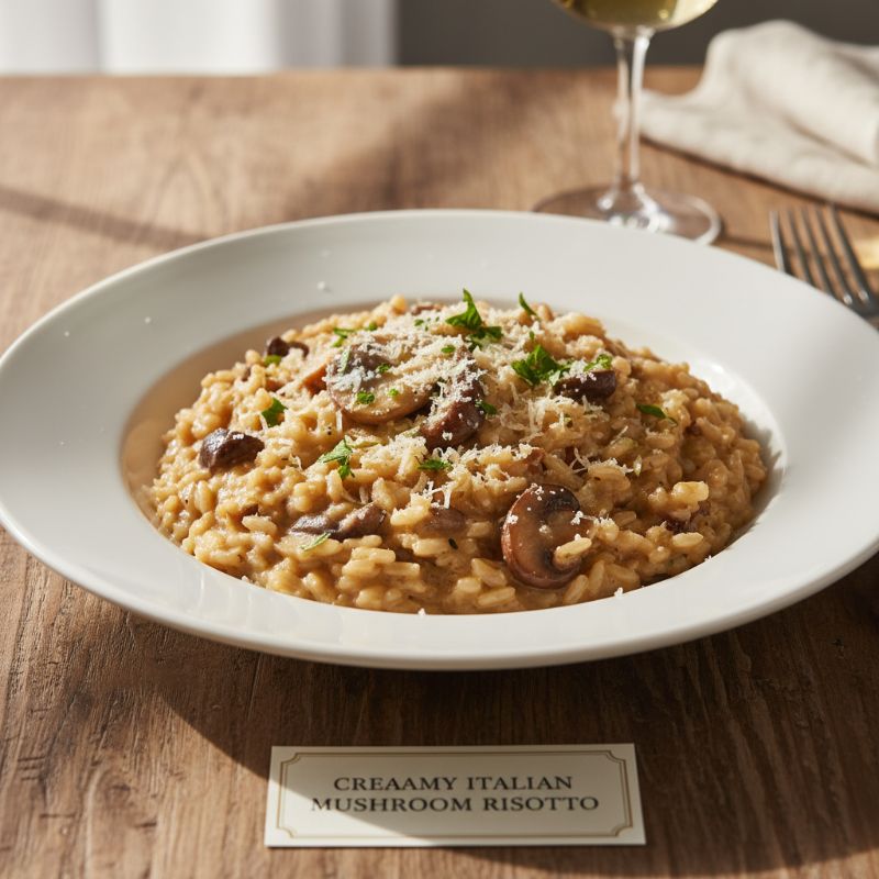Creamy Italian Mushroom Risotto