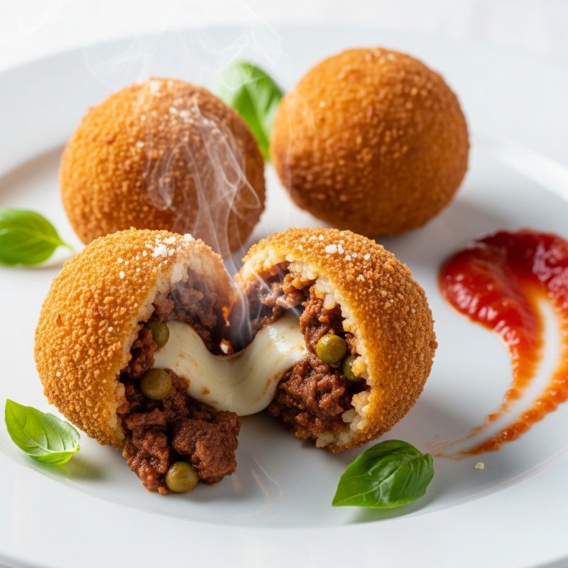 Arancini al Ragù: Crispy Italian Rice Balls
