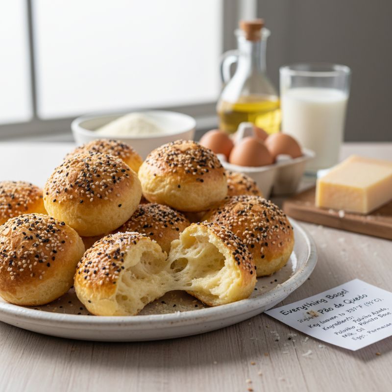 Everything Bagel Pão de Queijo