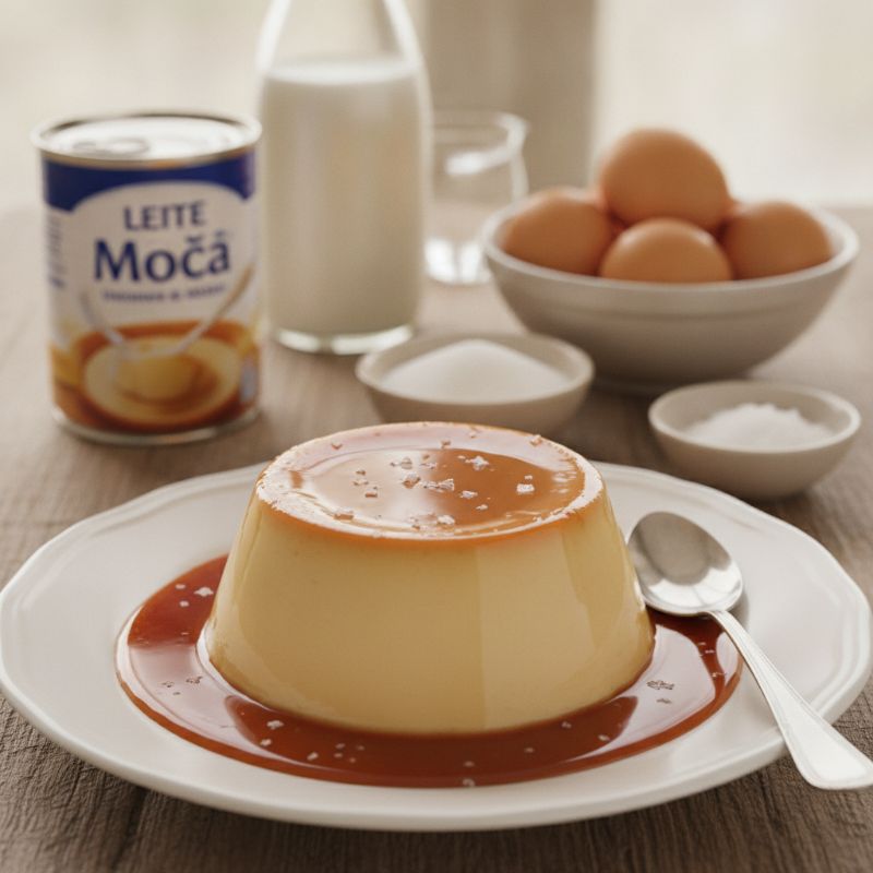 Salted Caramel Pudim de Leite Moça (Brazilian Milk Pudding)