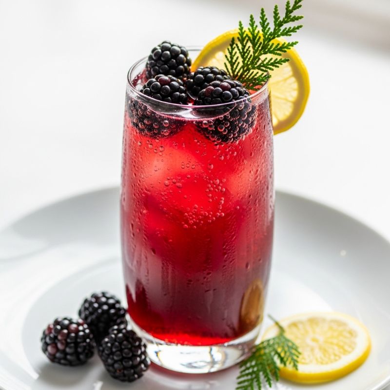 Sparkling Cedar Blackberry Lemonade