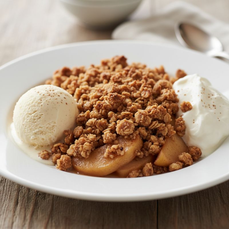 Apple Crisp with Oat & Rye Crumble