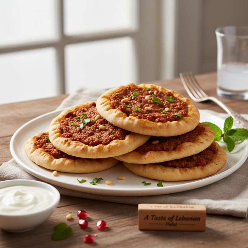 Halal Sfiha Baalbakieh (Open-Faced Lamb Pies)