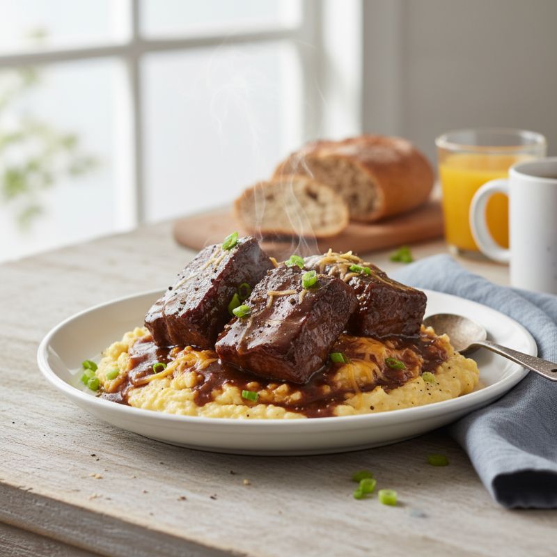Short Rib Grillades with Smoked Gouda Grits