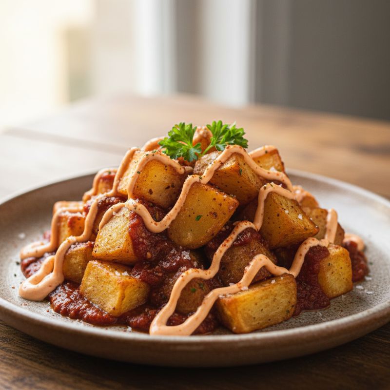 Patatas Bravas with Smoky Paprika Aioli